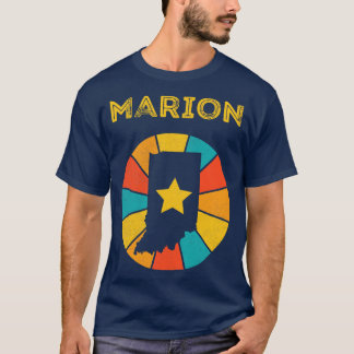 Camiseta Marion Indiana Vintage angustiou Souvenir 1