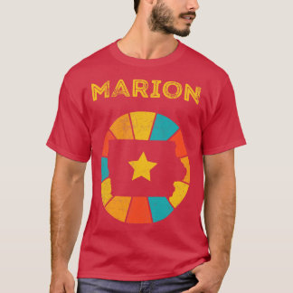 Camiseta Marion Iowa Vintage angustiou Souvenir 1