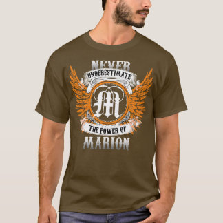 Camiseta Marion Name Shirt Nunca Subestima O Poder De