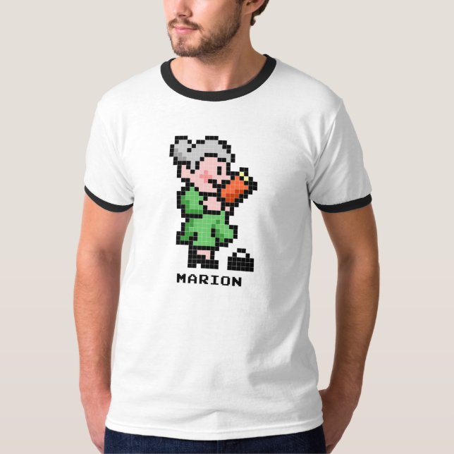 Camiseta Marion o t-shirt do bibliotecário (Frente)