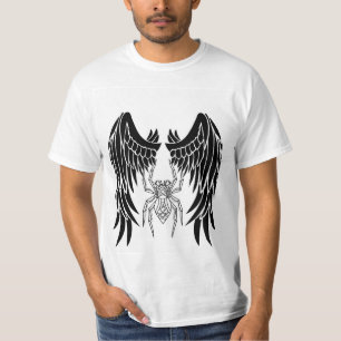 Camiseta Mariposa Crânio Sombrio – Arte de Criatura de Fant
