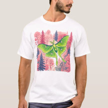 Mariposa luna floresta rosa