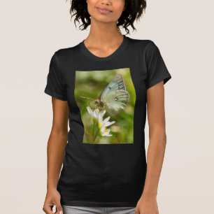 Camiseta Mariposa Verde em Falsa Alho Roupas e Presentes