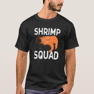 Camiseta Marisco de esquadrão de camarão comendo peixe do c