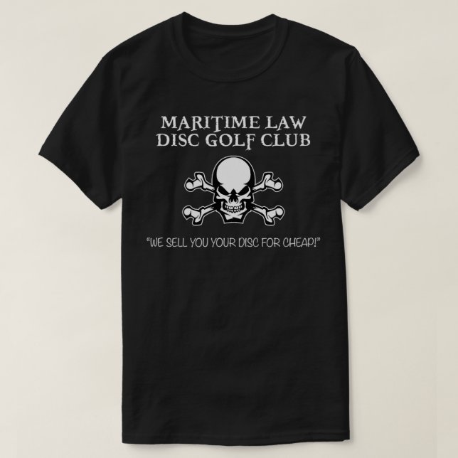 Camiseta Maritime Law Disc Golf Club  (Frente do Design)