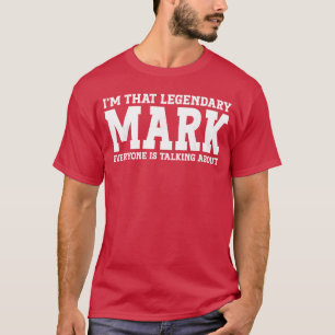 Camiseta Mark Nome Pessoal Engraçado Mark amigos menino ret