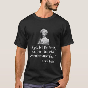 Camiseta Mark Twain Shirt Mark Twain Diz A Verdade