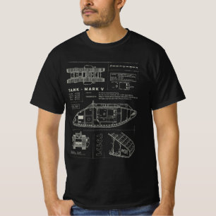 Camiseta MARK V LANDSHIP - WW1 Tank