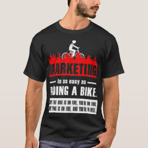 Camiseta Marketing é tão fácil quanto andar de bicicleta