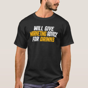Camiseta Marketing Engraçado Dará Conselhos De Marketing Pa