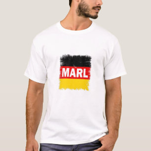 Camiseta Marl - Alemanha com bandeira alemã