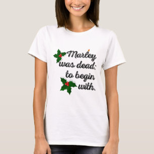 Camiseta Marley Estava Morto Para Começar Com Humor Novidad