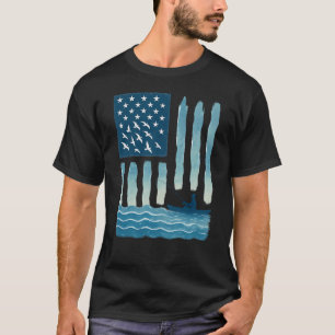 Camiseta Marlin da Bandeira Americana – Pesca Patriótica