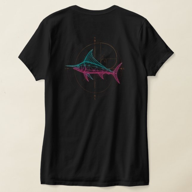 Camiseta Marlin Geométrico (Postura das costas)