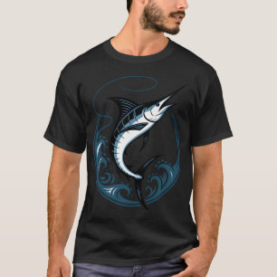 Camiseta Marlins Azuis Poder – Marlins Azuis Saltando Entre