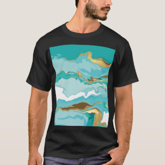 Camiseta Mármaco, ouro: fundo de abstrato.