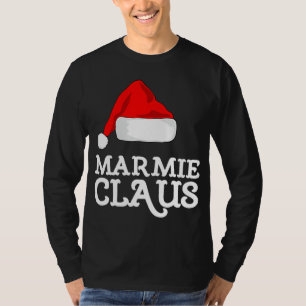 Camiseta Marmie Claus Christmas Hat Family Pj Group Matchin