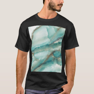 Camiseta Mármore Multicolorido: Efeito De Vidro Onyx.