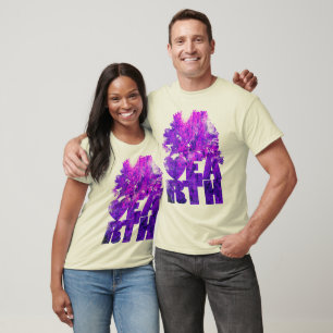 Camiseta Mármore Rosa Púrpura