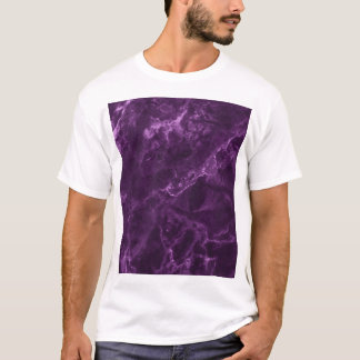Camiseta Mármore roxo escuro: textura luxuosa.