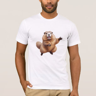 Camiseta Marmot Happy Brincando De Brincadeira No Ar