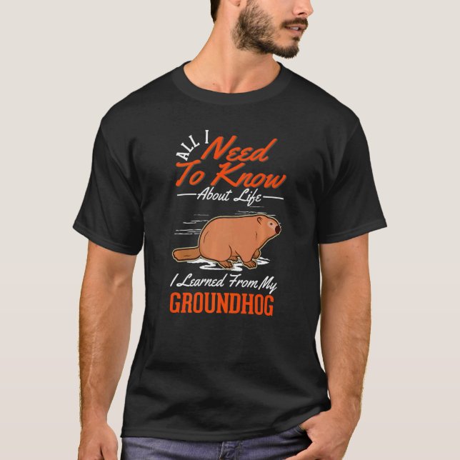 Camiseta Marmot Woodchuck Groundhog (Frente)