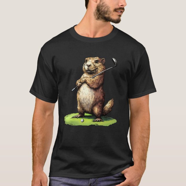 Camiseta Marmota dos golfistas (Frente)