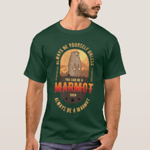 Camiseta marmota marmota esquilo menina animal
