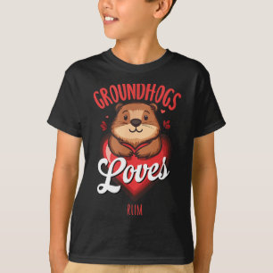 Camiseta Marmotas Amam Rum Anti Humor de Inverno