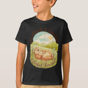 Camiseta Marmotas & Sol Divertido Dia do Groundhog Vint