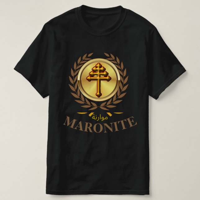 Camiseta Maronita (Cruz Oficial) (Frente do Design)