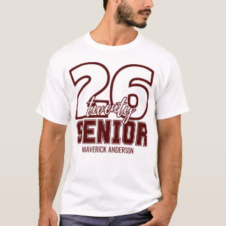 Camiseta Maroon Class of 2026 Graduation