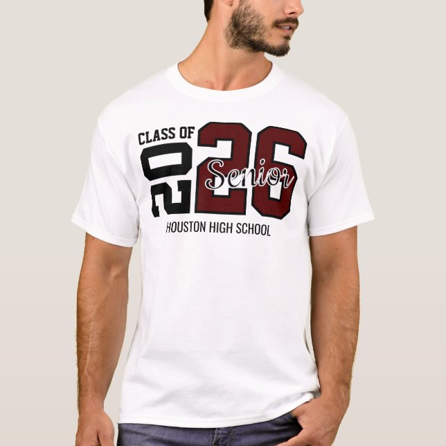 Camiseta Maroon Congrats Graduation (Frente)