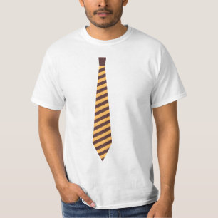 Camiseta Maroon e Dourada gravata falsa