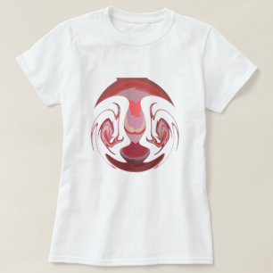 Camiseta Maroon Majestade: Radiância Russa Texturizada Afri