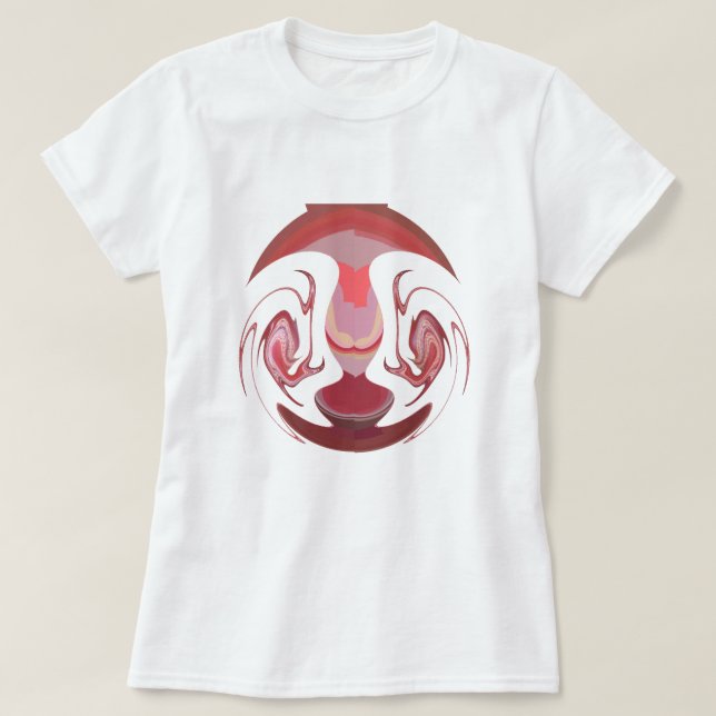 Camiseta Maroon Majestade: Radiância Russa Texturizada Afri (Frente do Design)