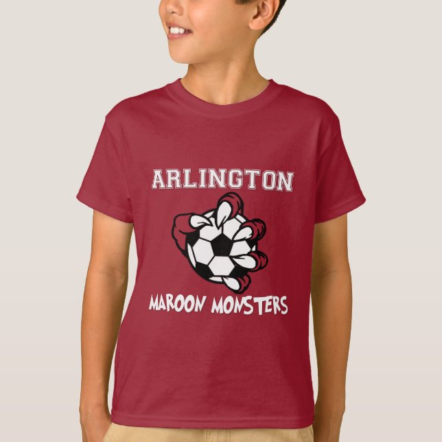 Camiseta Maroon Monstros Kids Shirt (Frente)