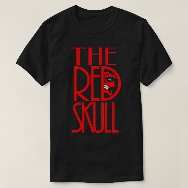 Camiseta Marpir O Teste Do Crânio Vermelho (Frente do Design)