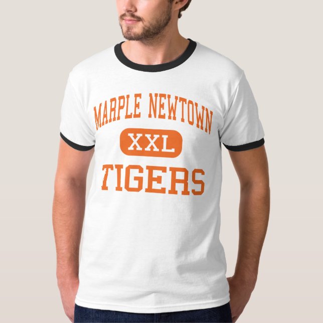 Camiseta Marple Newtown - tigres - alto - quadrado de (Frente)