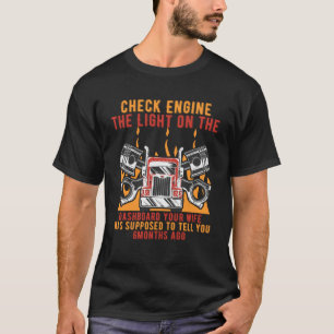Camiseta Marque a Esposa do Motor para lhe dizer 6 Meses Ag