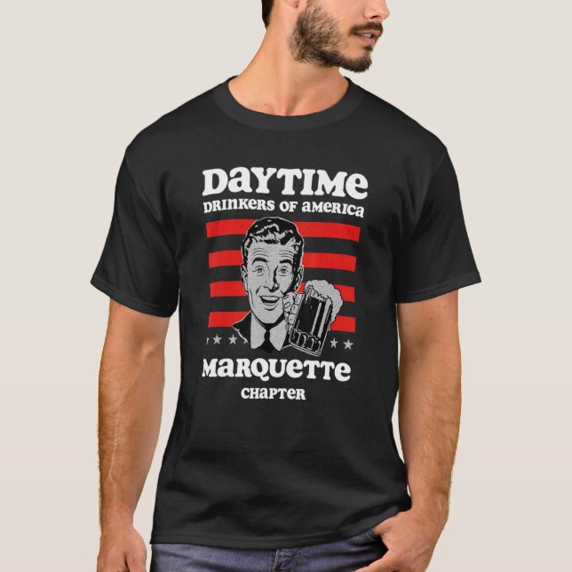 Camiseta Marquette Chapter Daytime Drinkers Beer     Brew (Frente)