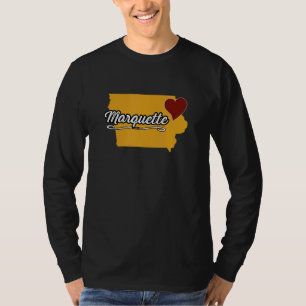 Camiseta MARQUETTE IOWA IA EUA Lembrancinha Fofa Mercadoria