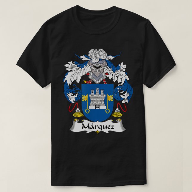 Camiseta Marquez Coat of Arms  Family Crest  (Frente do Design)