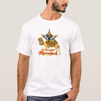 Camiseta Marrakech Marrocos Desenho Vibrante Viagem Arte