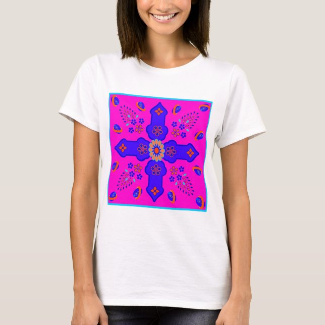 Camiseta Marrakesh Arabesque inspirou ovos de fita brilhant (Frente)