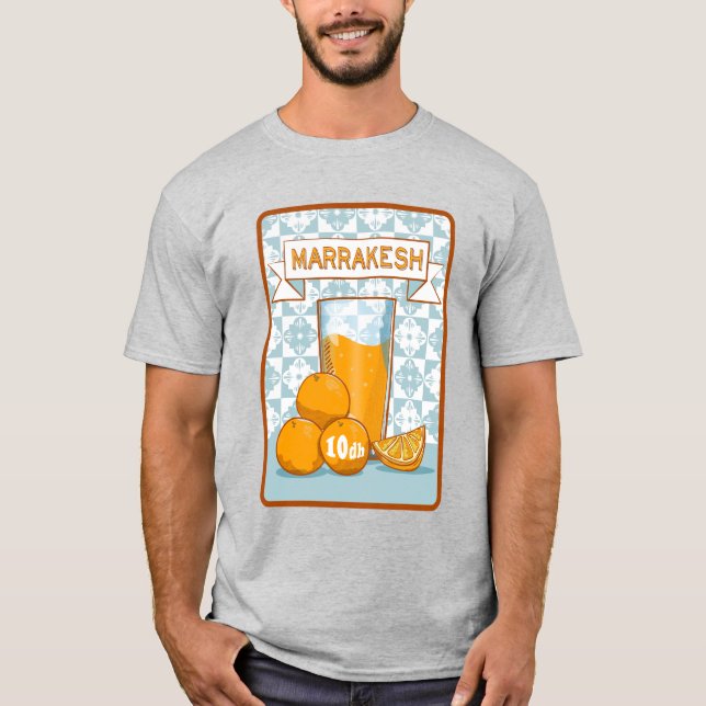 Camiseta MARRAKESH Orange Juice Retro Poster (Frente)
