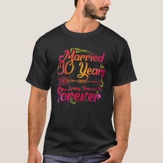 Camiseta Married 30 Years And Looking Forward To Forever
