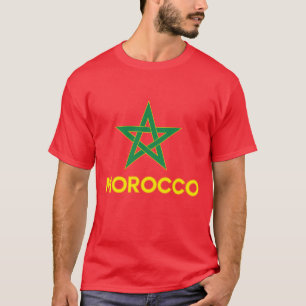 Camiseta Marrocos - bandeira marroquina