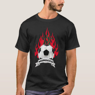 Camiseta Marrocos Bandeira Marroquina Futebol Bola Jogador