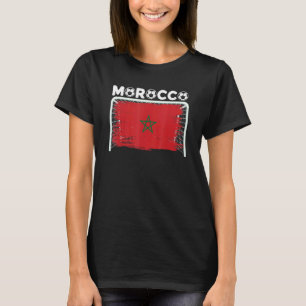 Camiseta Marrocos Bandeira Seleção de Futebol Marroquino